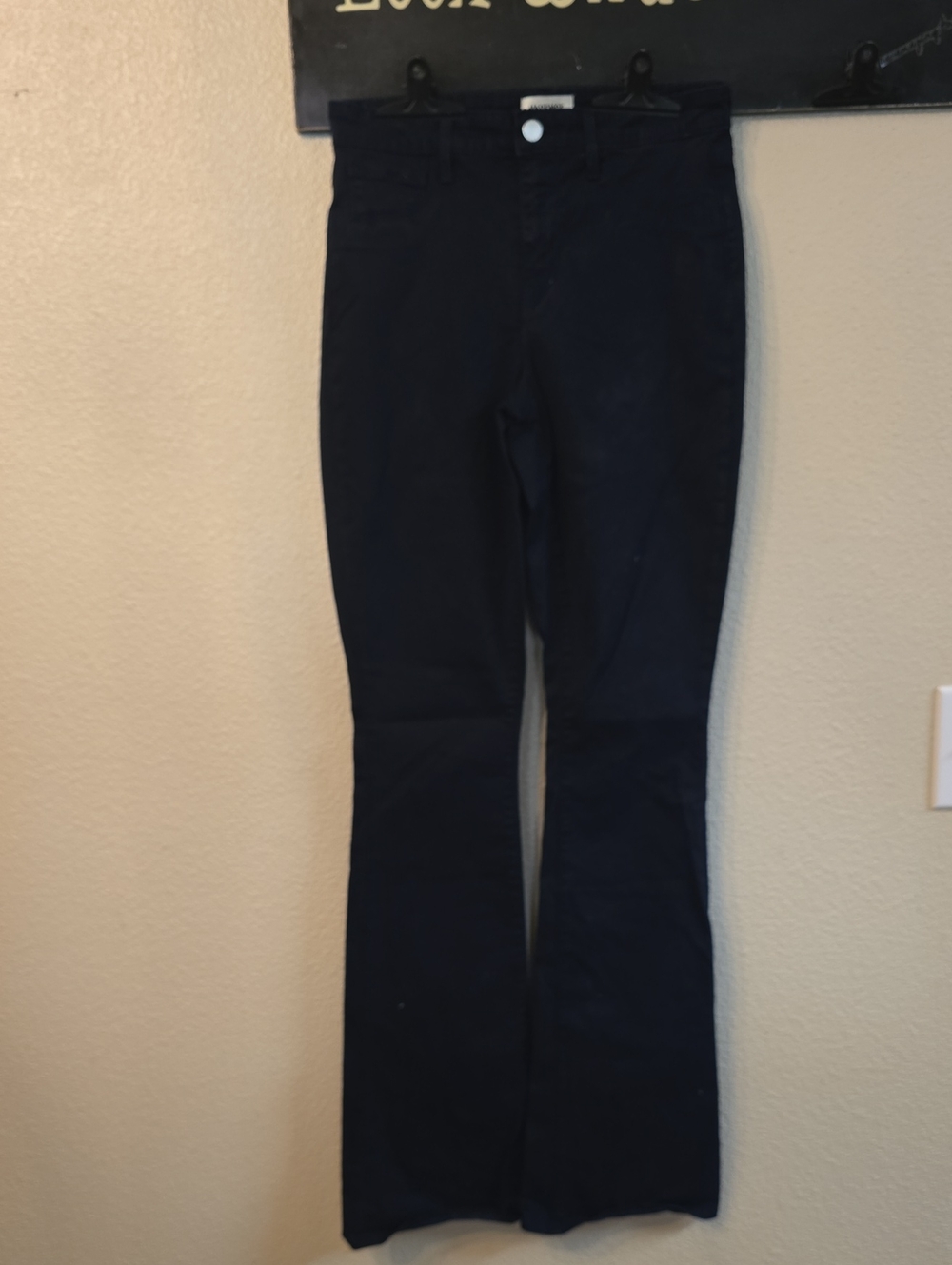 L'AGENCE Dark Navy High-Rise Bootcut Pants